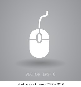 Flat icon of mouse