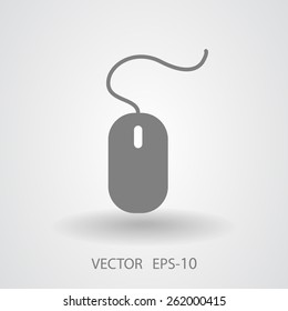 Flat icon of mouse