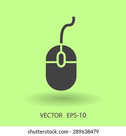 Flat icon of mouse