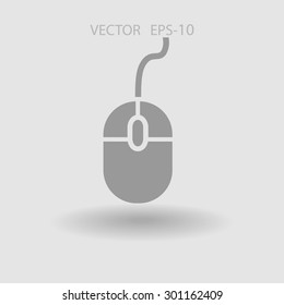 Flat icon of mouse