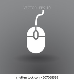 Flat icon of mouse