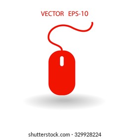Flat icon of mouse