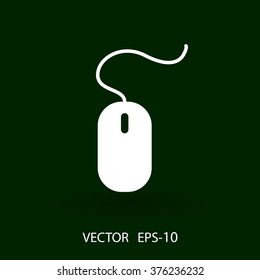 Flat icon of mouse
