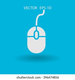 Flat icon of mouse