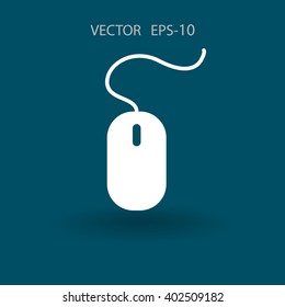 Flat icon of mouse