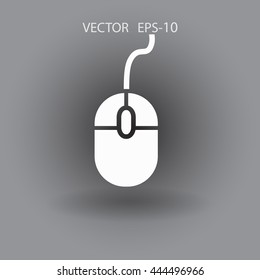 Flat icon of mouse