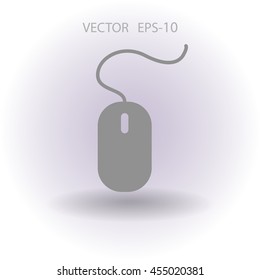 Flat icon of mouse