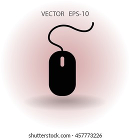 Flat icon of mouse