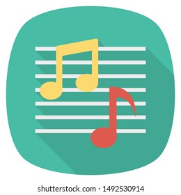   flat icon for music