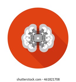 flat icon neural network in vector format eps10