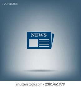 Flat icon of news flat icon.