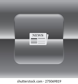 Flat icon of news