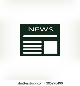 Flat icon of news