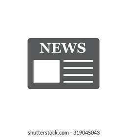 Flat icon of news