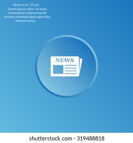Flat icon of news