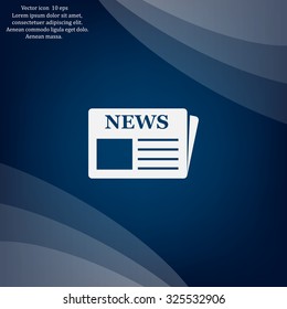 Flat icon of news