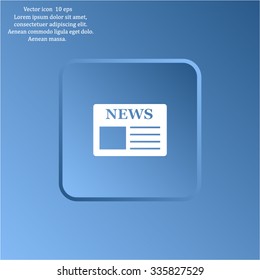 Flat icon of news