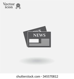 Flat icon of news