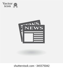 Flat icon of news