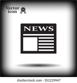 Flat icon of news