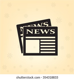 Flat icon of news