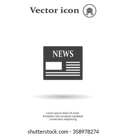 Flat icon of news