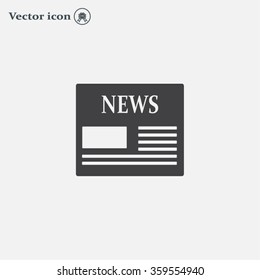 Flat icon of news