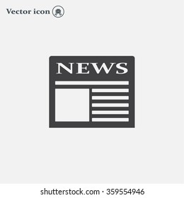 Flat icon of news