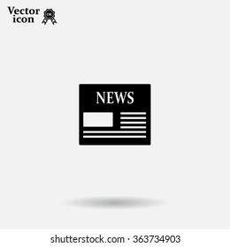 Flat icon of news
