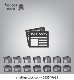 Flat icon of news