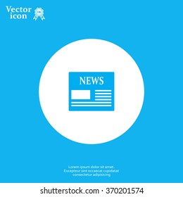 Flat icon of news