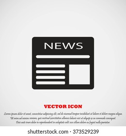 Flat icon of news