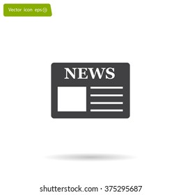 Flat icon of news