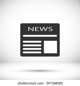 Flat icon of news