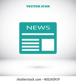 Flat icon of news