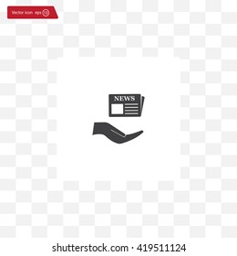 Flat icon of news