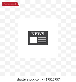 Flat icon of news