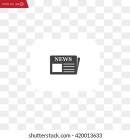 Flat icon of news