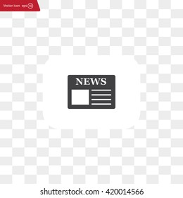 Flat icon of news