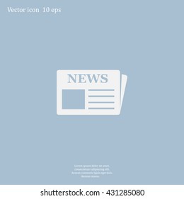 Flat icon of news