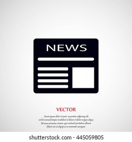 Flat icon of news