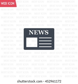 Flat icon of news