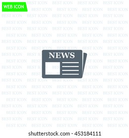 Flat icon of news