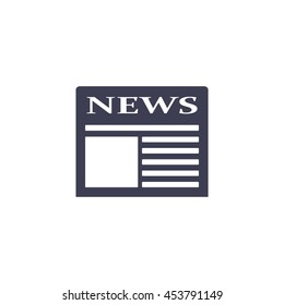 Flat icon of news