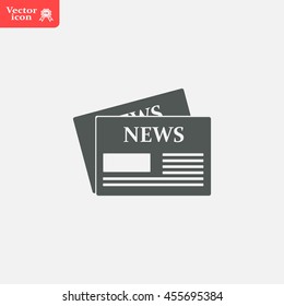 Flat icon of news
