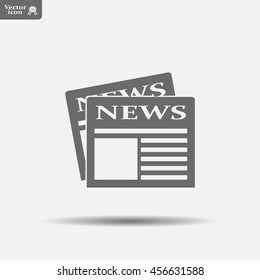 Flat icon of news