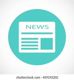 Flat icon of news