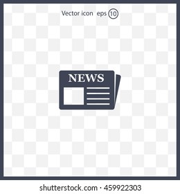 Flat icon of news