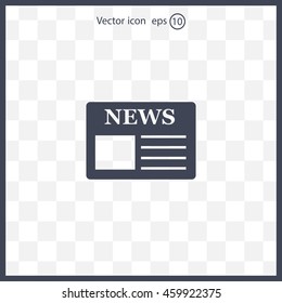 Flat icon of news
