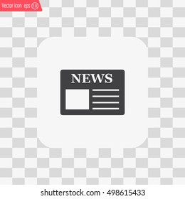 Flat icon of news